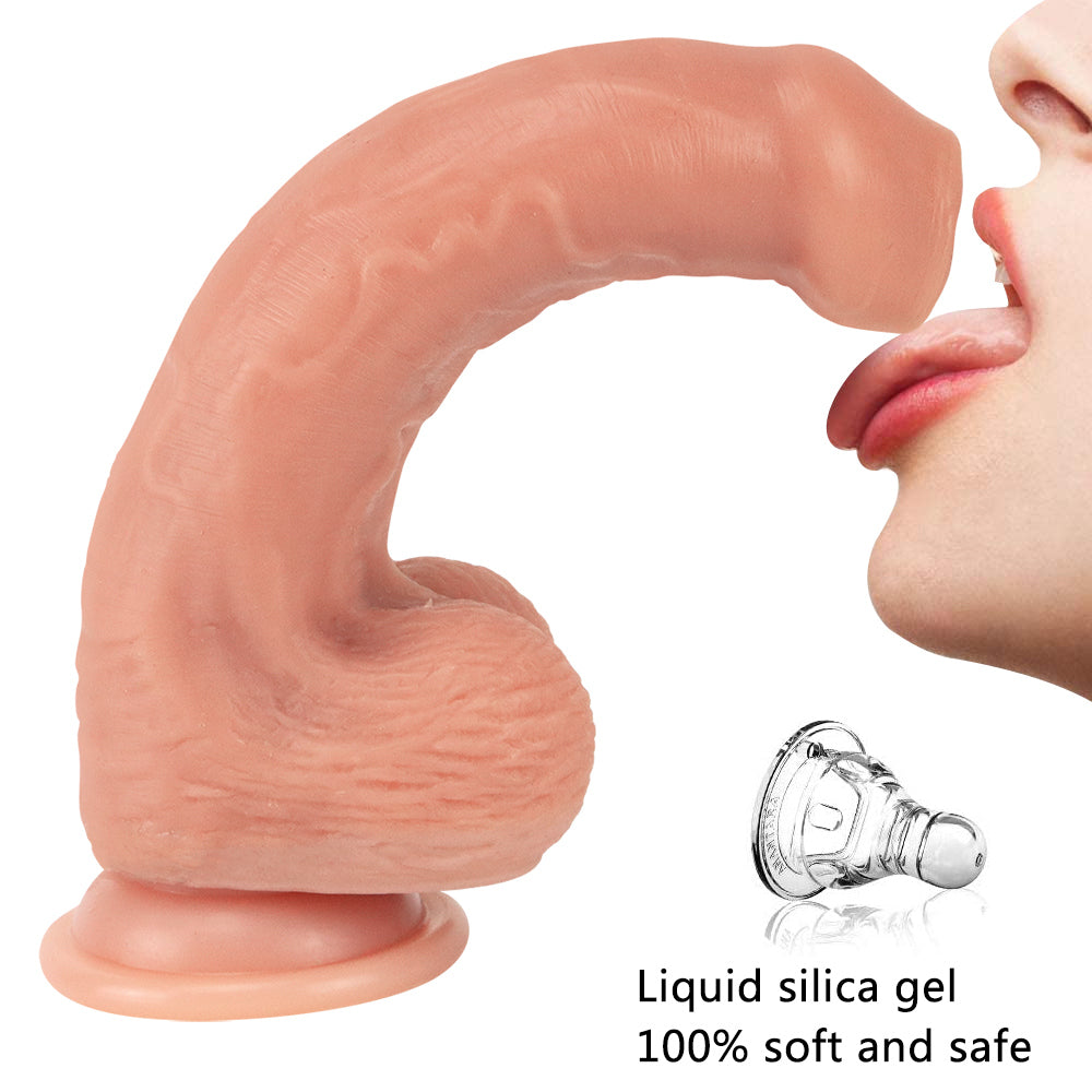 22 CM XL Souple Prépuce Gode Réaliste
