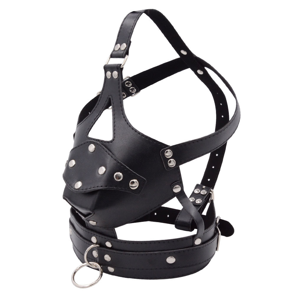 Masque Bâillon BDSM avec Gode Bondage
