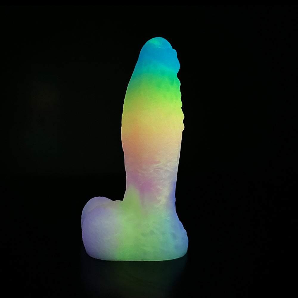 Gros Gode Monstre Lumineux Arc-En-Ciel