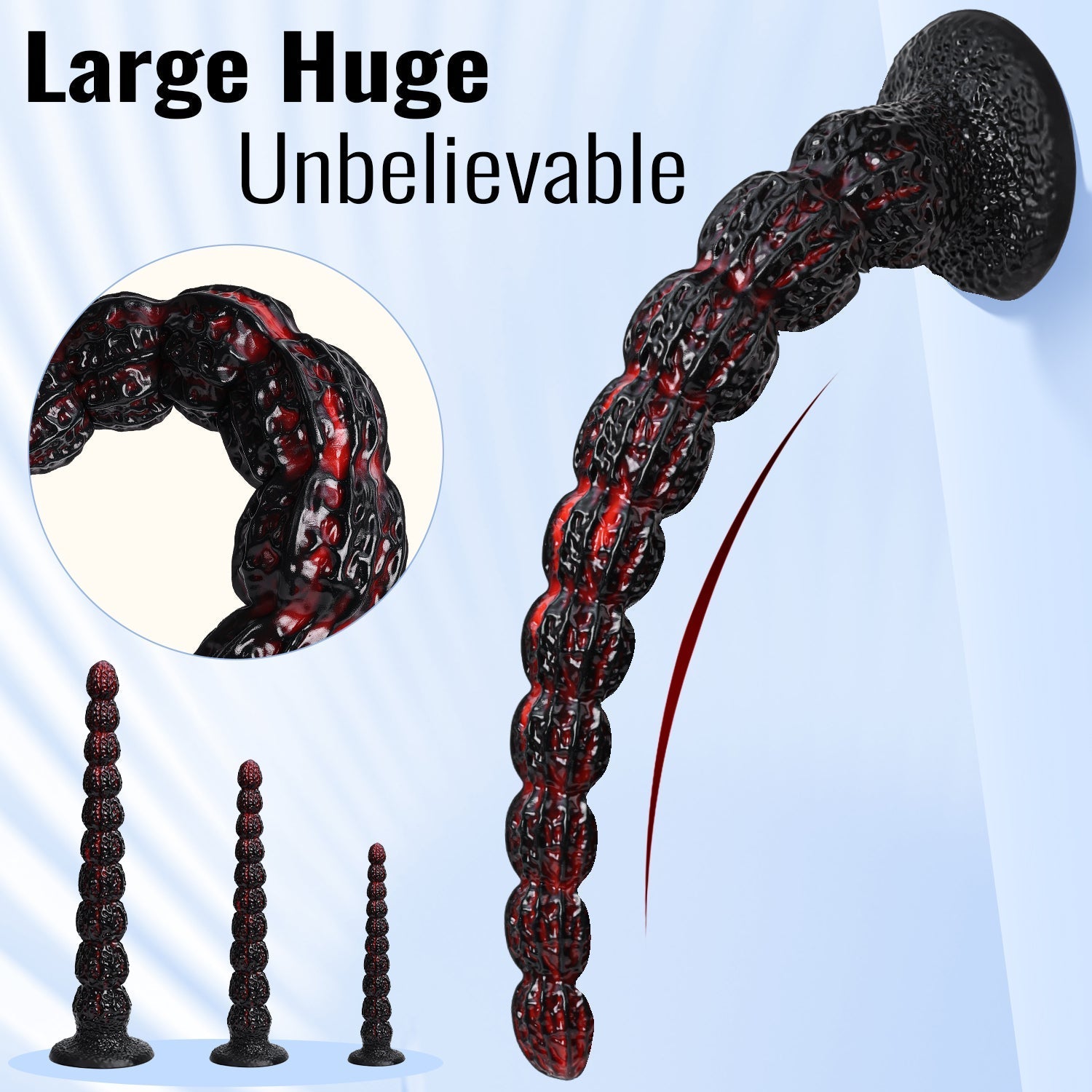 Perles Souples Silicone Monster Long Gode Anal