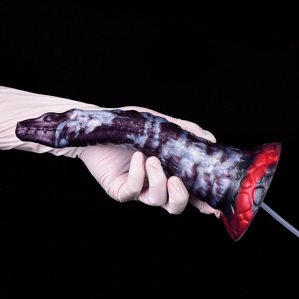 Gode Dragon Éjaculateur Fantasy Courbé 25 cm