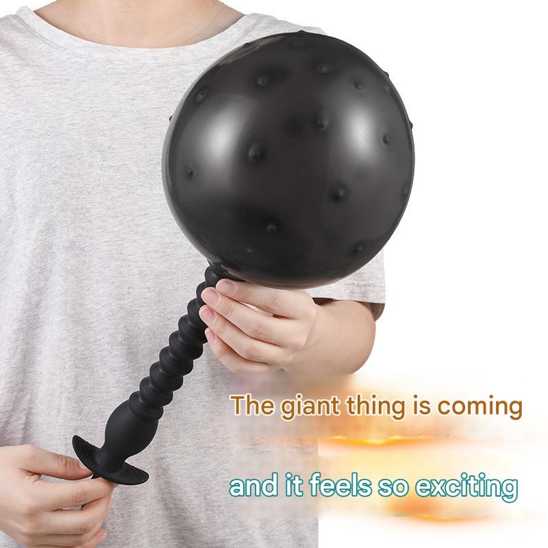 Pliable Noir Gros Format Plug Anal Gonflable