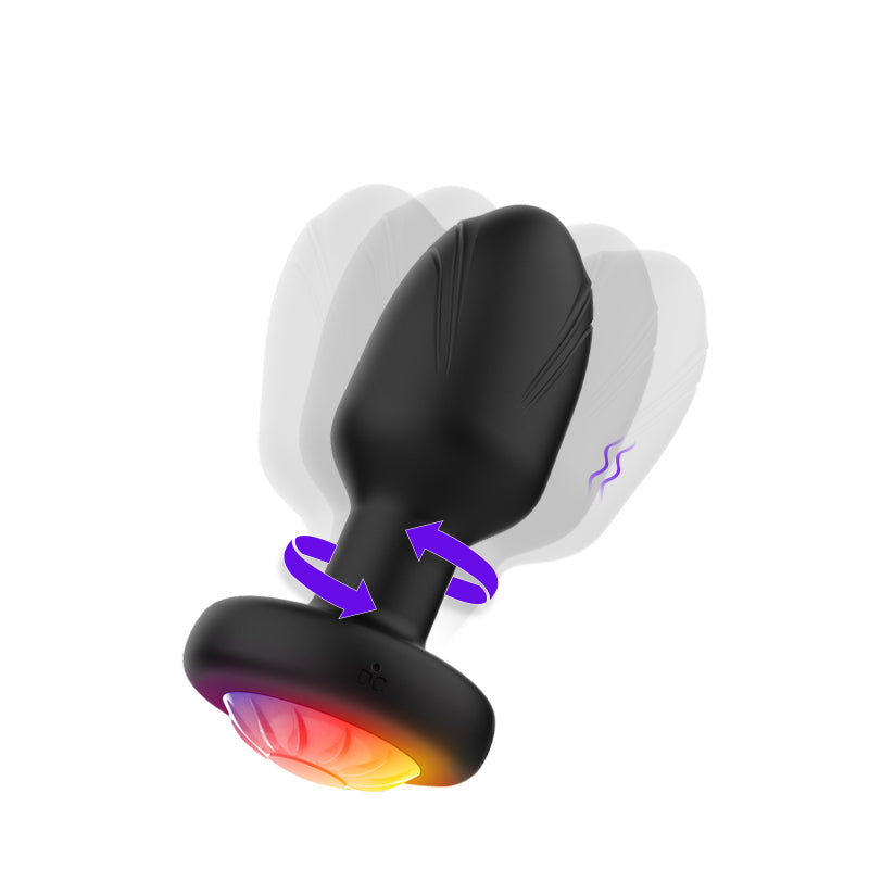Rotatif 360° Télécommandé Plug Anal Vibrant