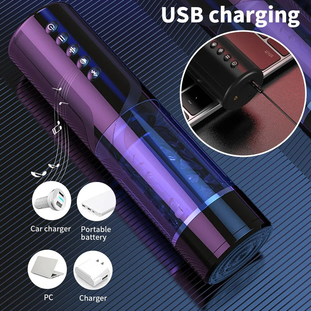 Masturbateur Automatique Bluetooth Réglable Effet Fellation Pour Homme