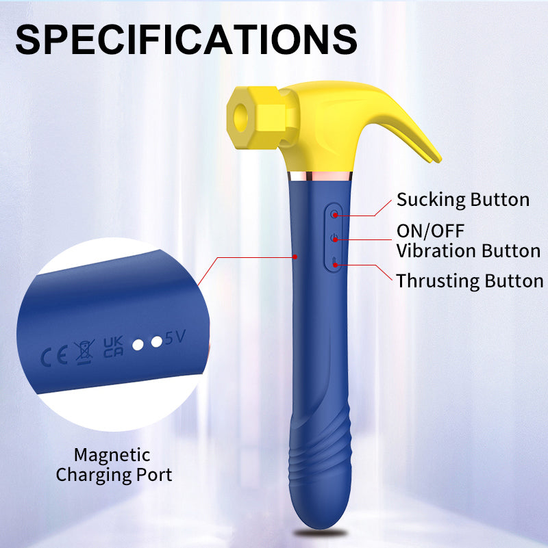 Discret Marteau Gode Succion Vibromasseur Wand