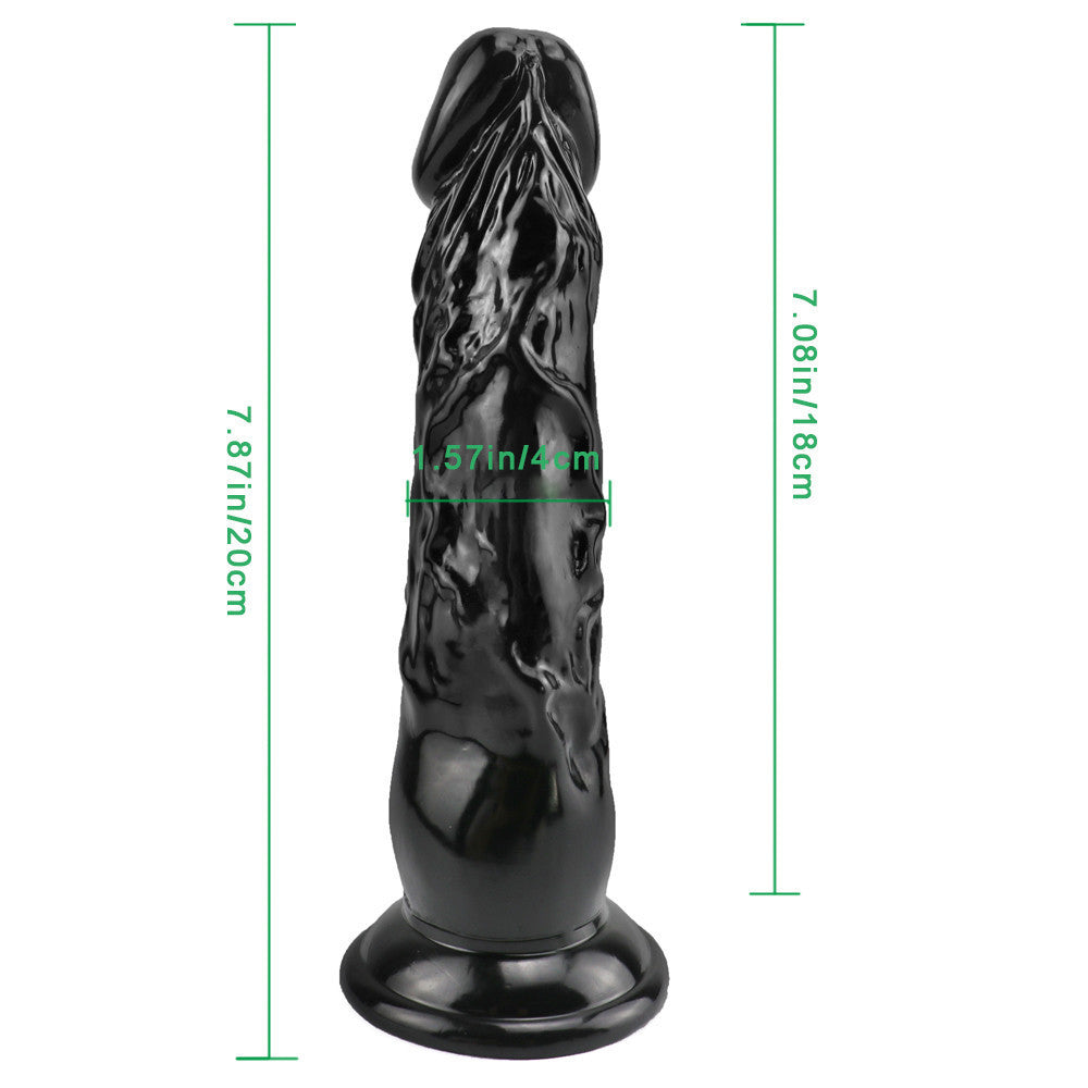 Gode Petit Noir Réaliste En Silicone 17,8 cm