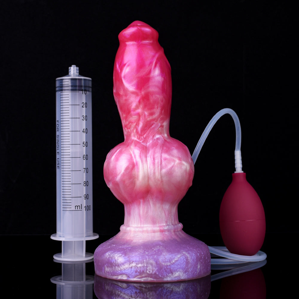 22 Cm Gros Knot Fantasy Gode Éjaculateur Chien