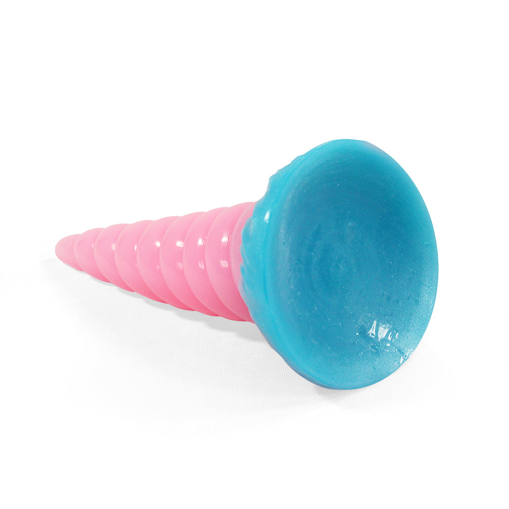 Gode Licorne Rose Lumineux Conique 20 cm