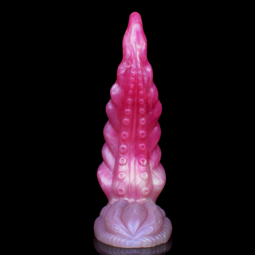23,5 Cm Rose Gode Tentacule Monstre Courbé