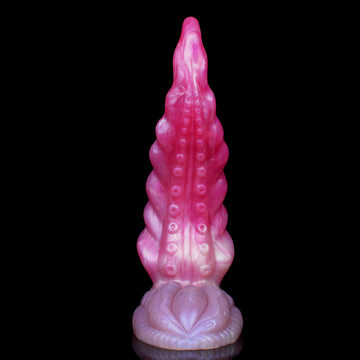 23,5 Cm Rose Gode Tentacule Monstre Courbé