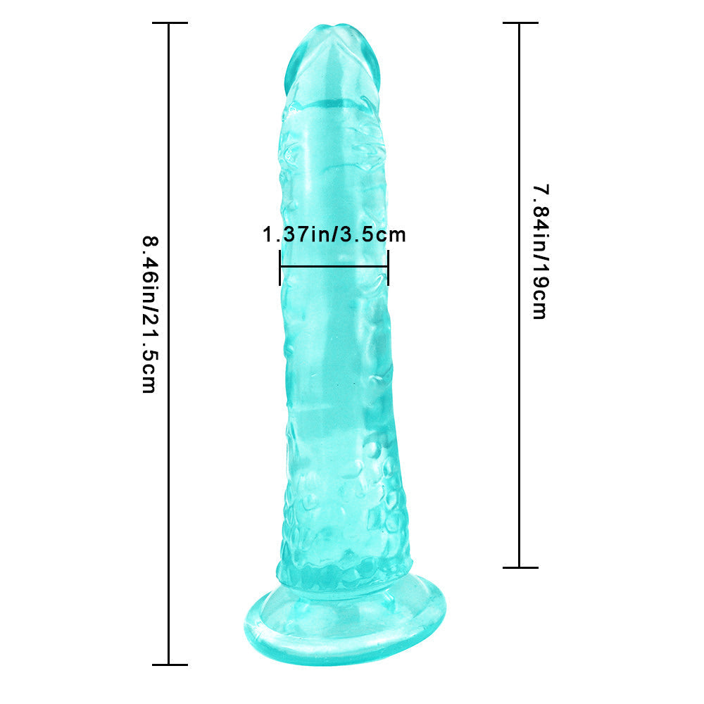 Petit Gode Jelly Vert Droit 21,5 cm