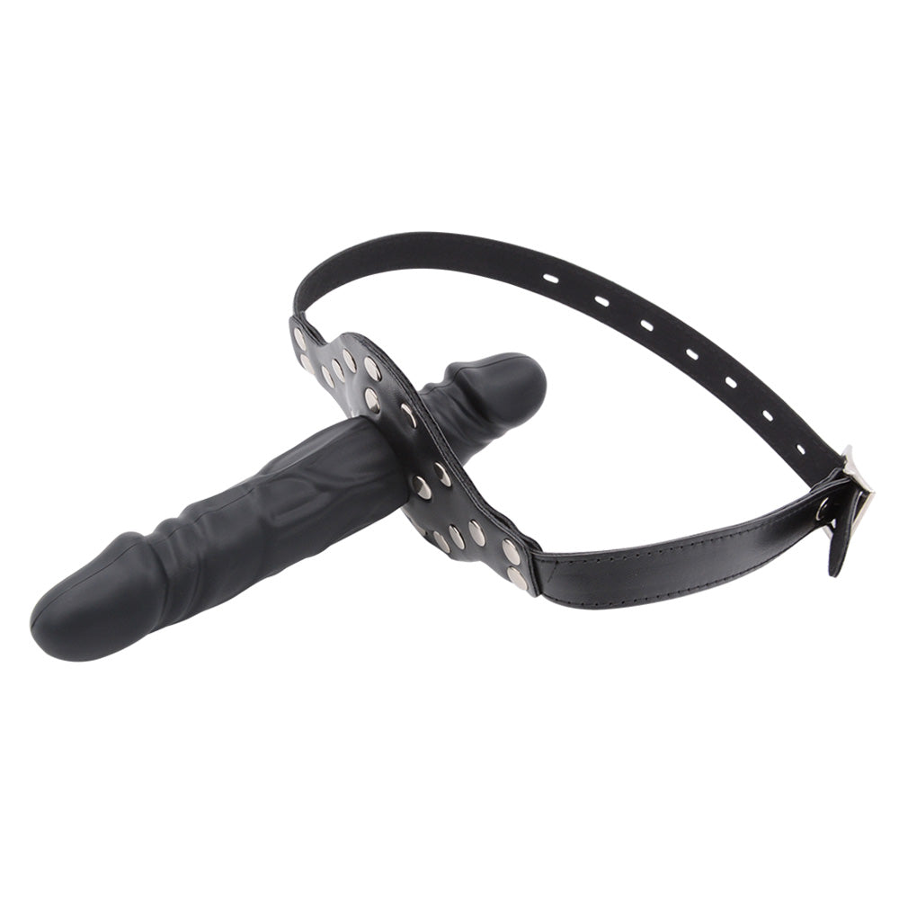 Bâillon BDSM Double Embout Avec Gode Pour Jeux Faciaux
