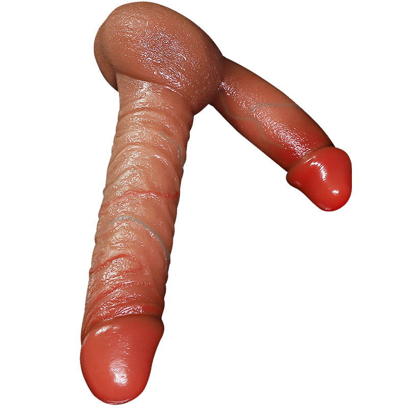 Double Ultra Réaliste Silicone Double Gode Ceinture Sans Harnais
