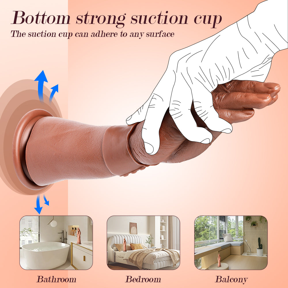 Gode Fist Réaliste Marron Main 28,5 cm