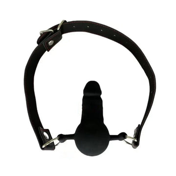 8,8 Cm Bâillon Gode BDSM Noir