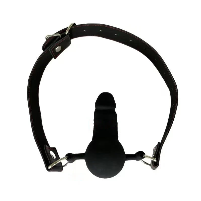 8,8 Cm Bâillon Gode BDSM Noir
