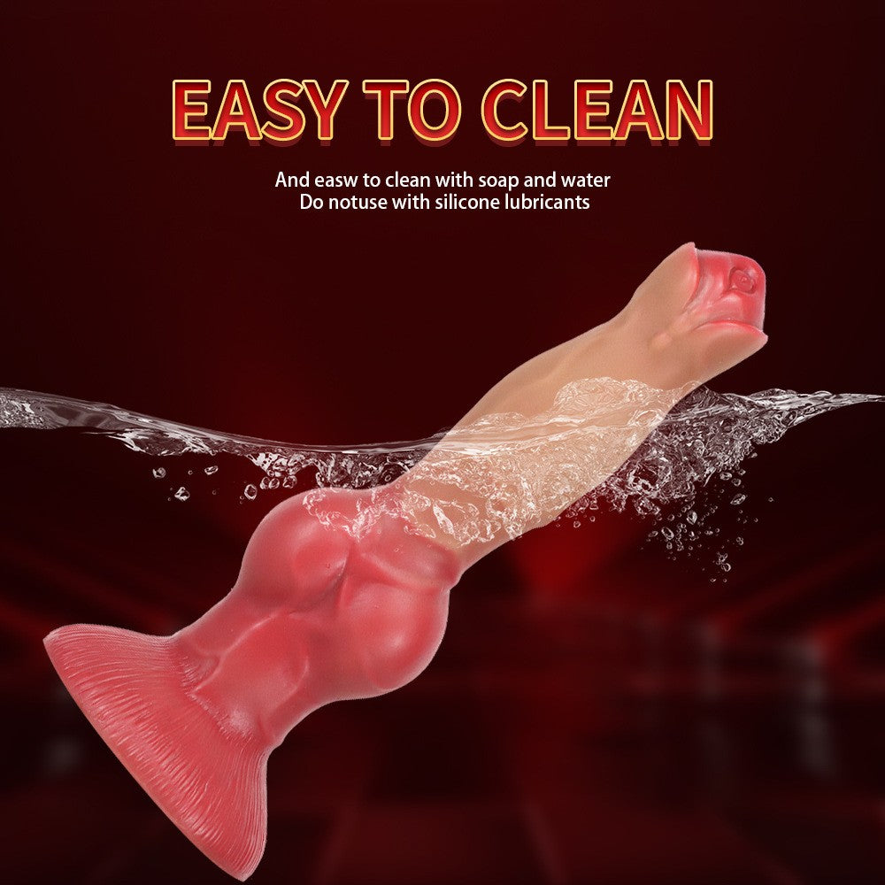 33 Cm Gode Chien Knot En Silicone Fantasy