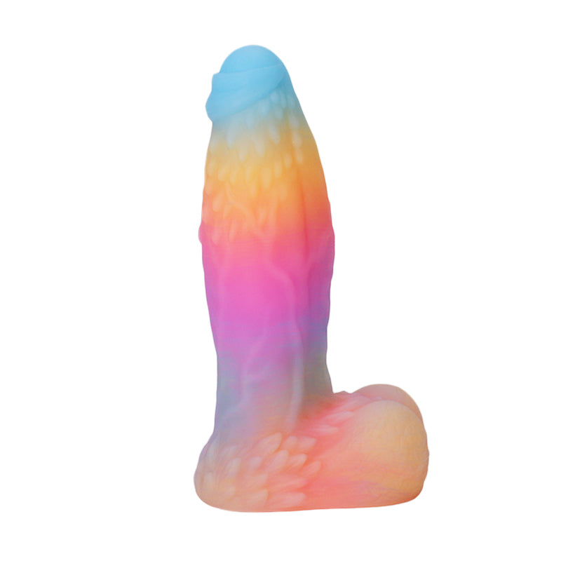 Gros Gode Monstre Lumineux Arc-En-Ciel