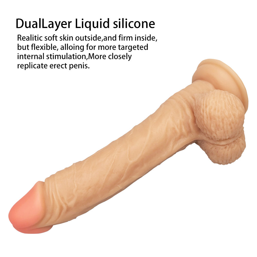 Gode Ventouse Mou Realiste De 22.86CM