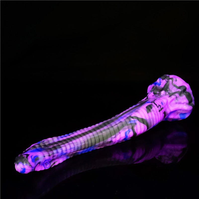 26 cm Violet Silicone Fantasy Gode Serpent
