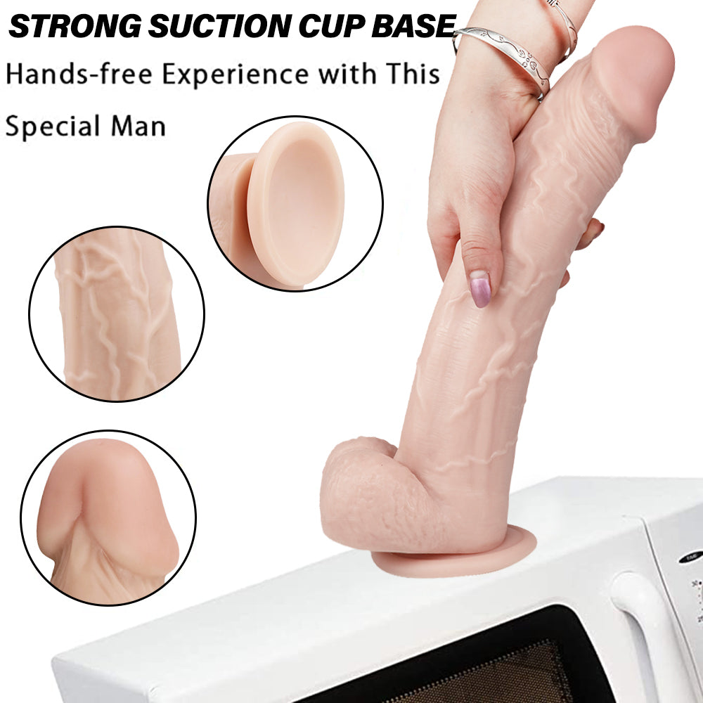 31 cm Long Réaliste Gros Gode en Plastique