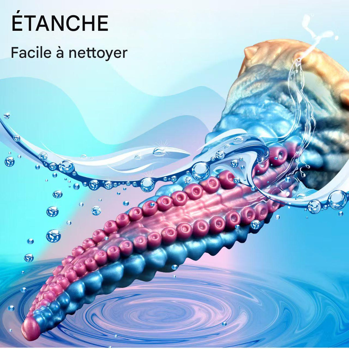 25 cm Distorsion Silicone Gode Tentacule Monster