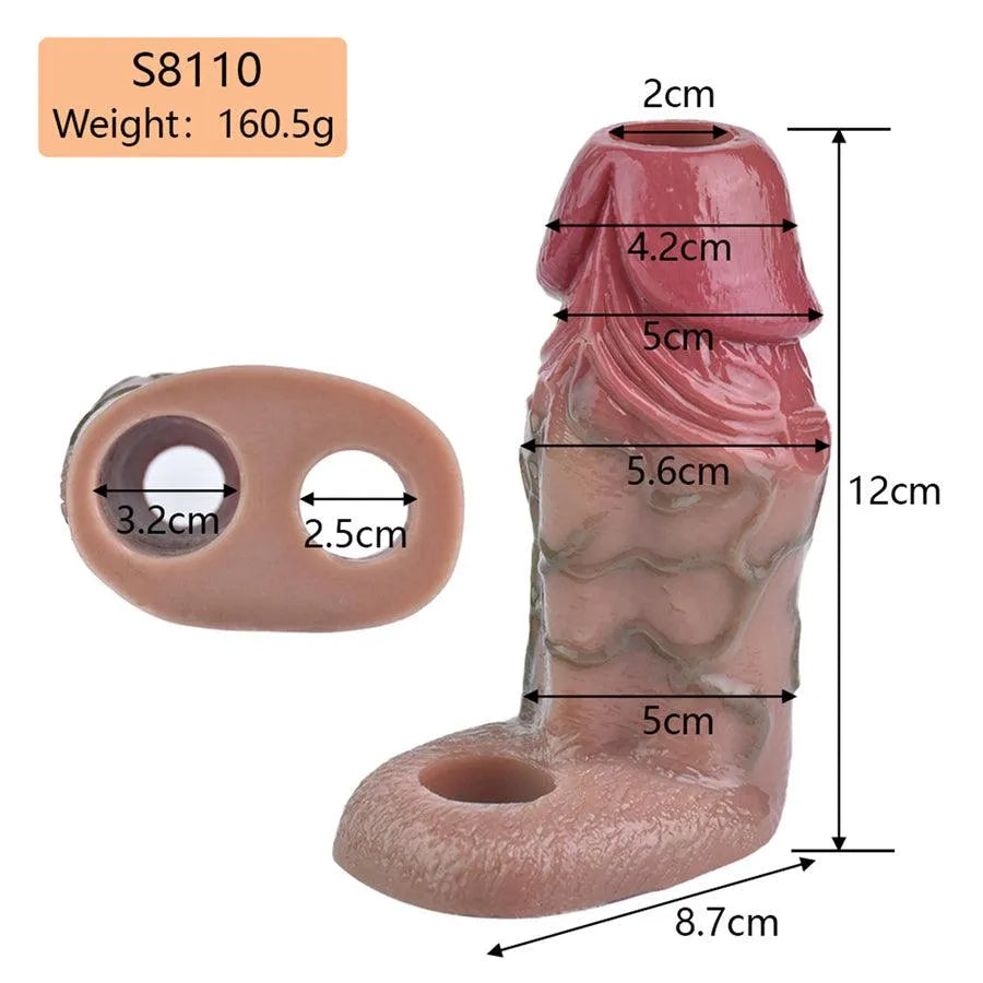 Gaine à Pénis Réaliste Épaississante Largeur 5,6 cm