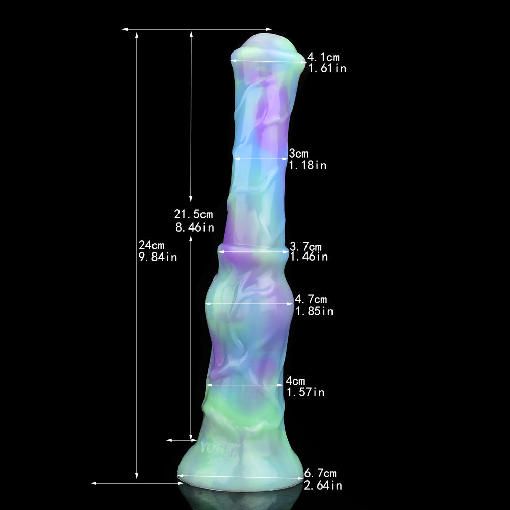 Gode Cheval Lumineux Fantasy Long 24 cm