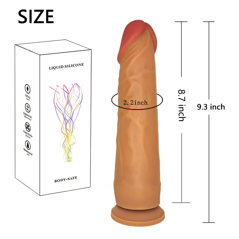 Gode Réaliste à Ventouse En Silicone Médical