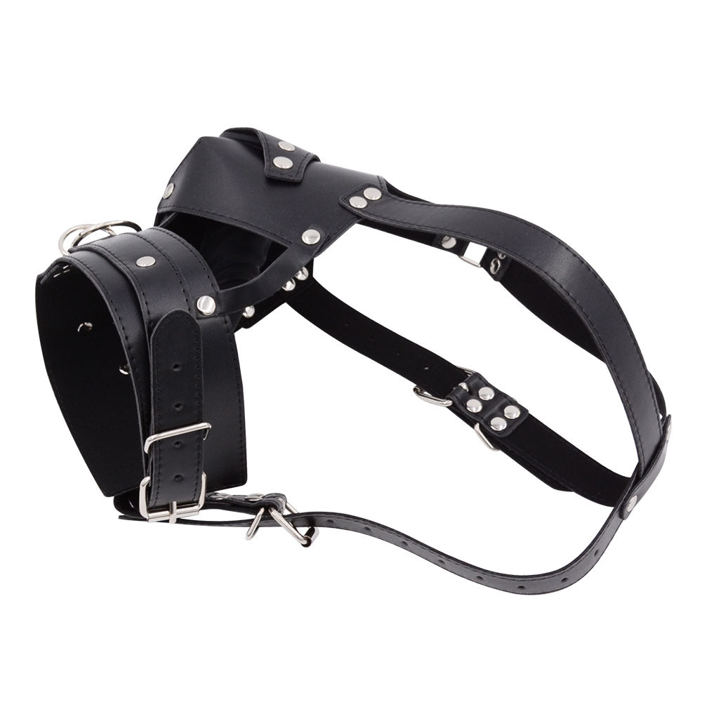 Masque Bâillon BDSM avec Gode Bondage