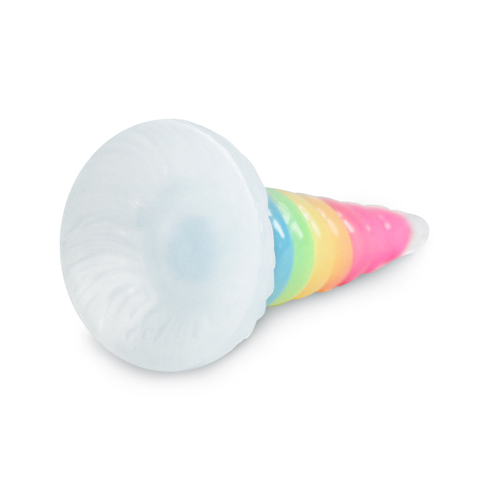 Gode Licorne Lumineux Arc-en-Ciel en Silicone  20.3 cm