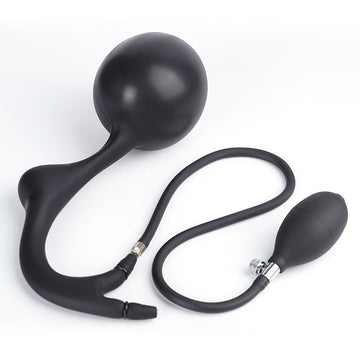 Plug Anal Gonflable Prostate avec Perles et Double Pompe