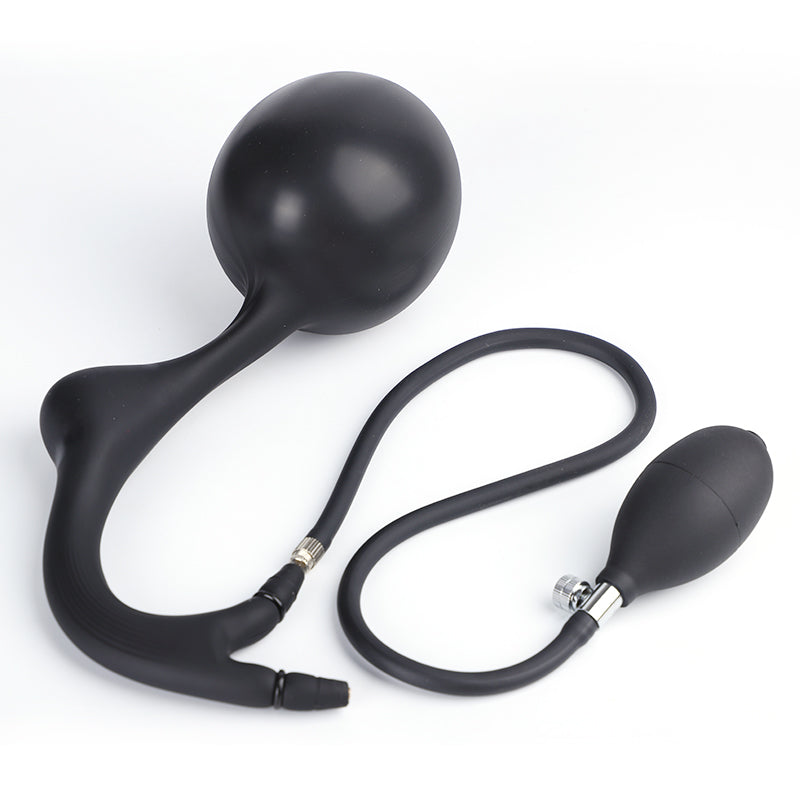 Plug Anal Gonflable Prostate avec Perles et Double Pompe