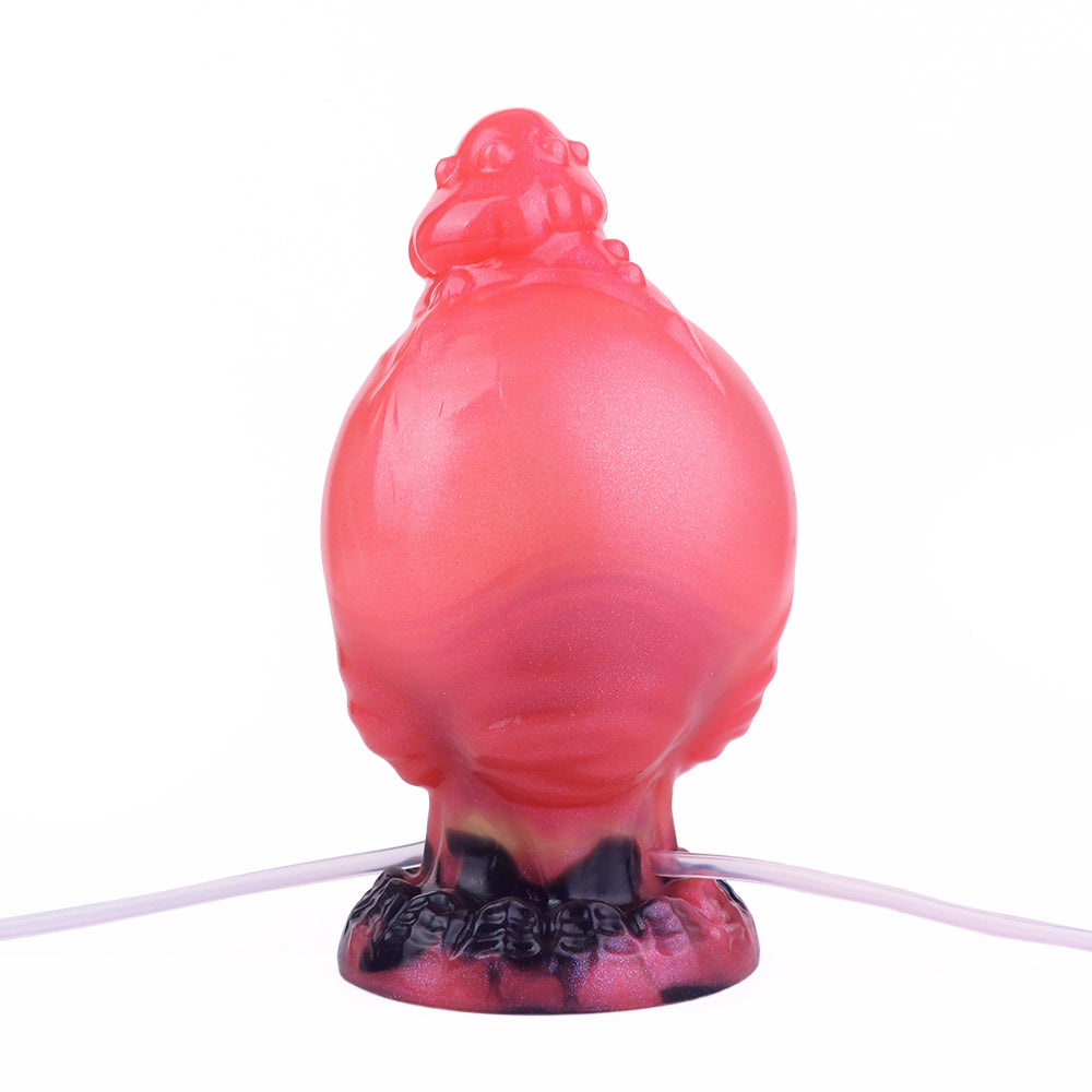Rouge Monstrueux Nœuds Ejaculateur Gode Gonflable