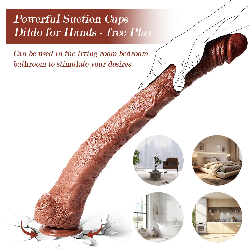 56 CM Extra Long Réaliste Gode XXL