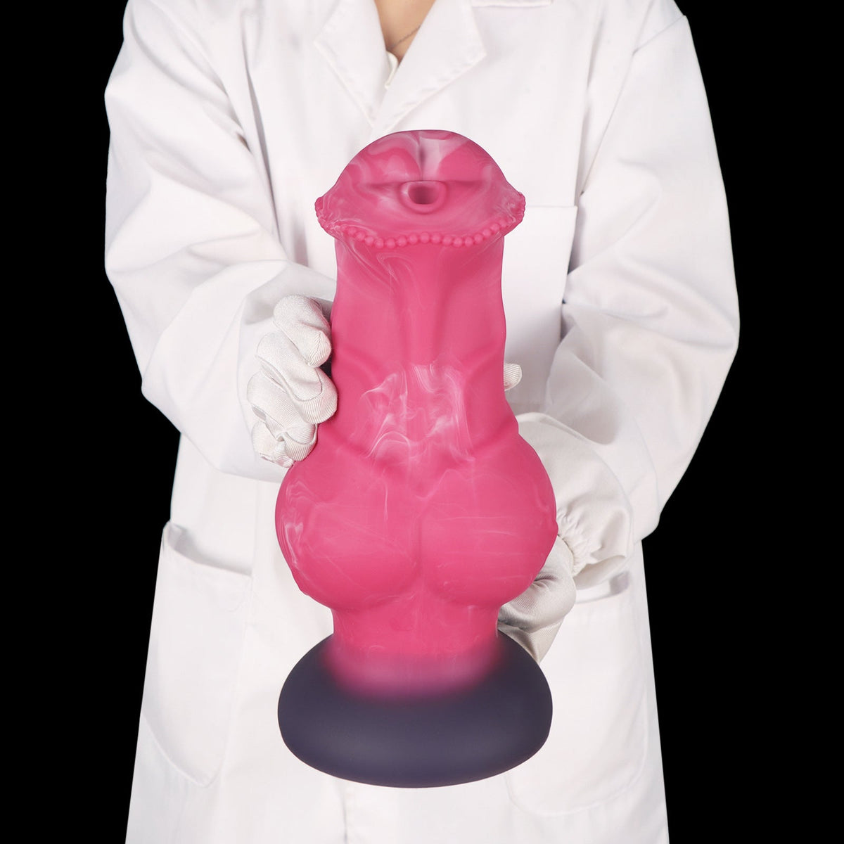 Gode de Cheval XXL Rose Fantaisie à Gros Nœud