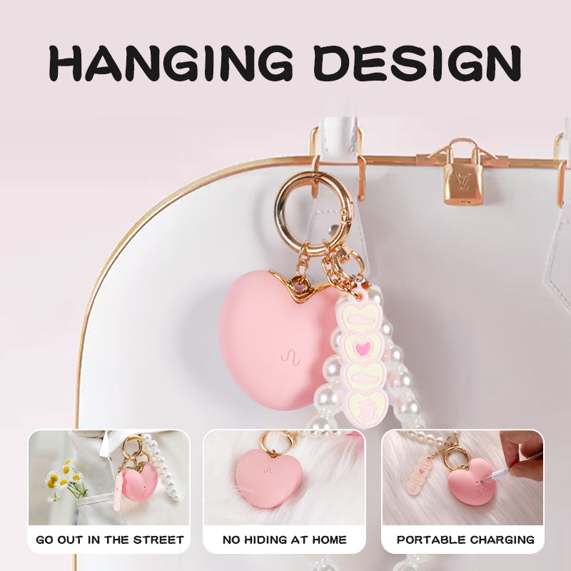 Mini Vibromasseur Discret APP Rose Cœur