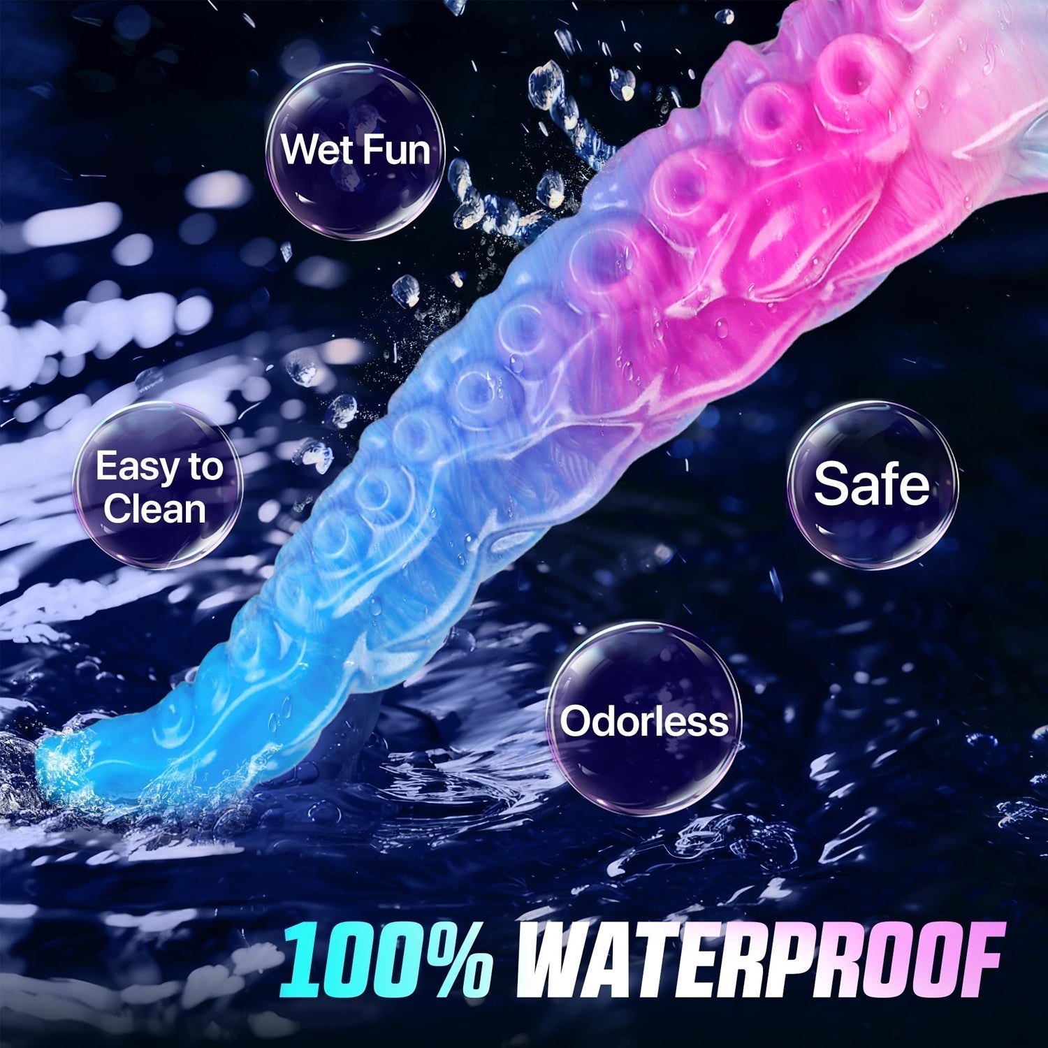 32.7 CM Fantaisie Silicone Long Gode Tentacule