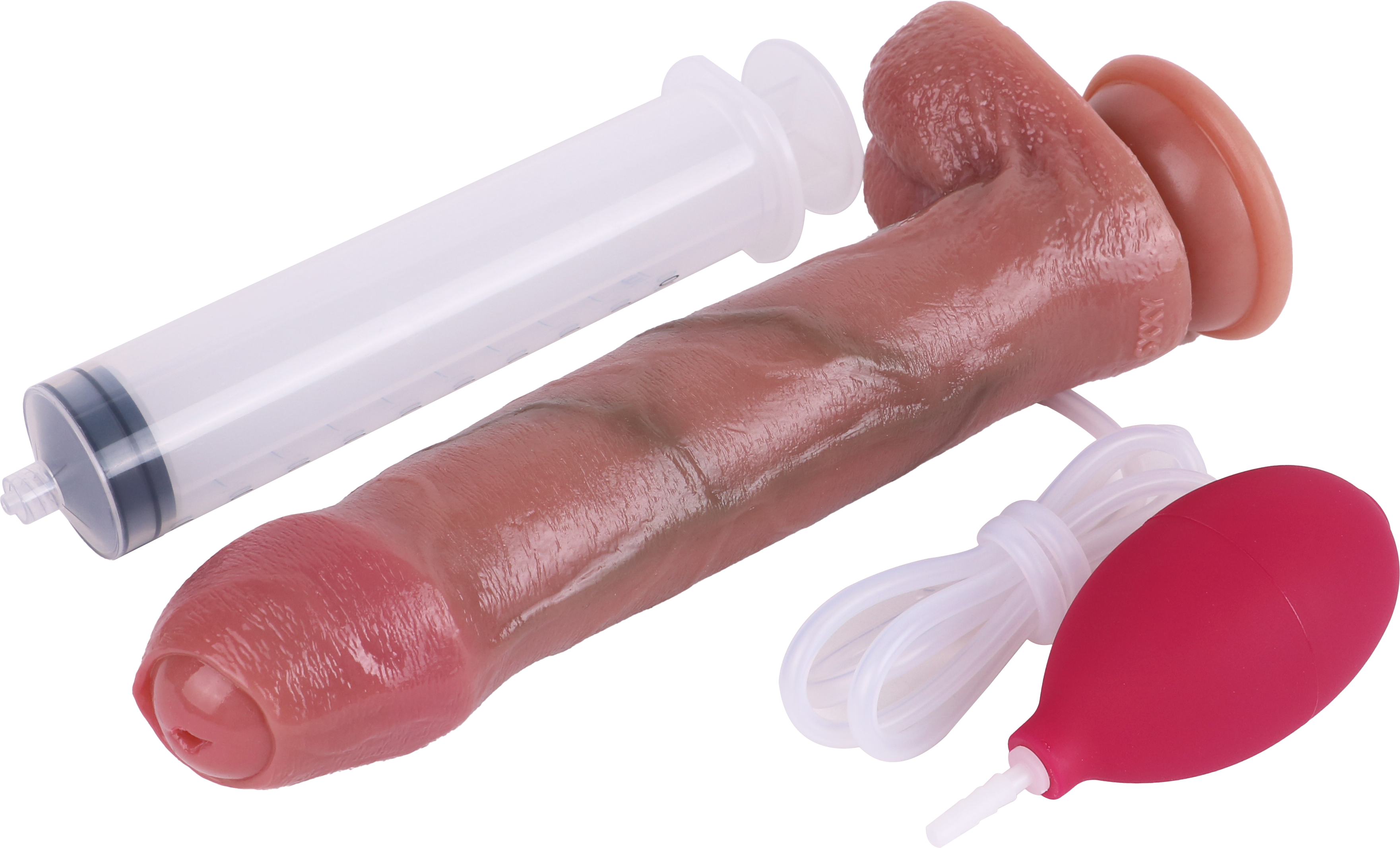 23 cm Ejaculateur Gode Réaliste avec Prepuce
