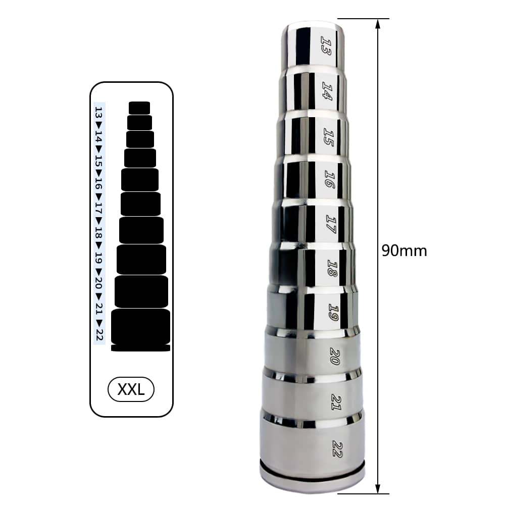 Set de Plugs Urétraux Gradués en Acier Inoxydable