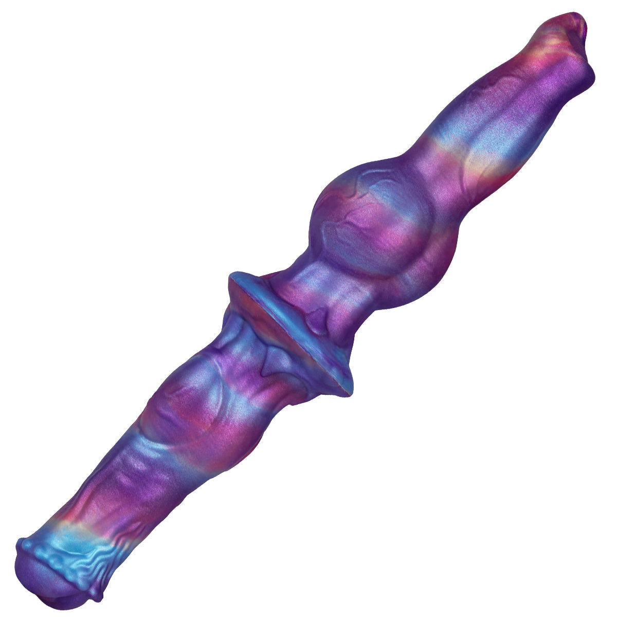 Gode Double Cheval Fantasy avec Nœud 35 cm