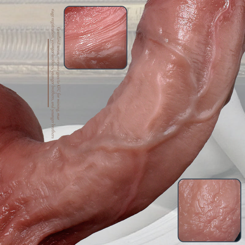 20.5 cm Silicone Ventouse Gros Gode Ultra Réaliste