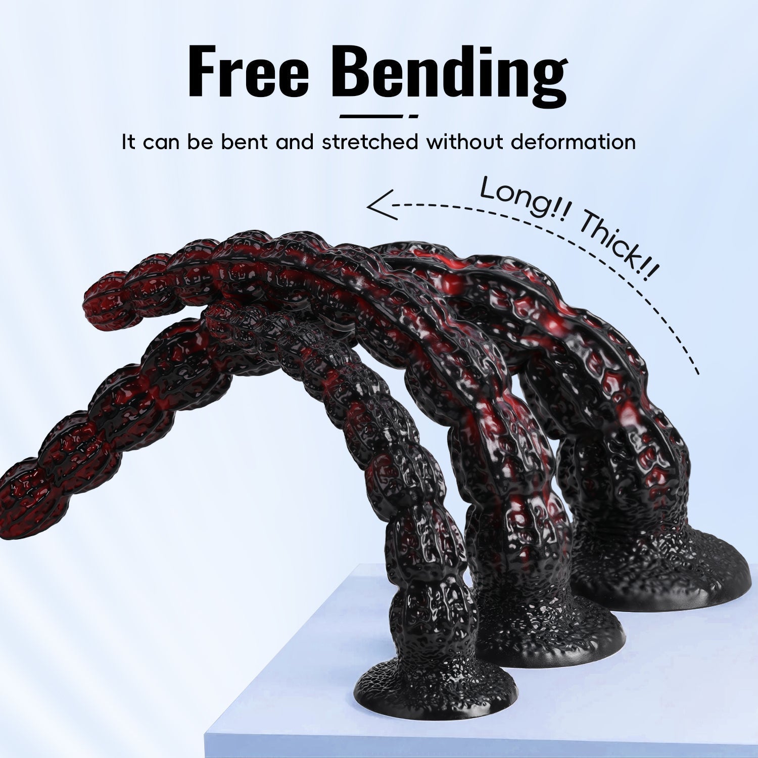 Perles Souples Silicone Monster Long Gode Anal