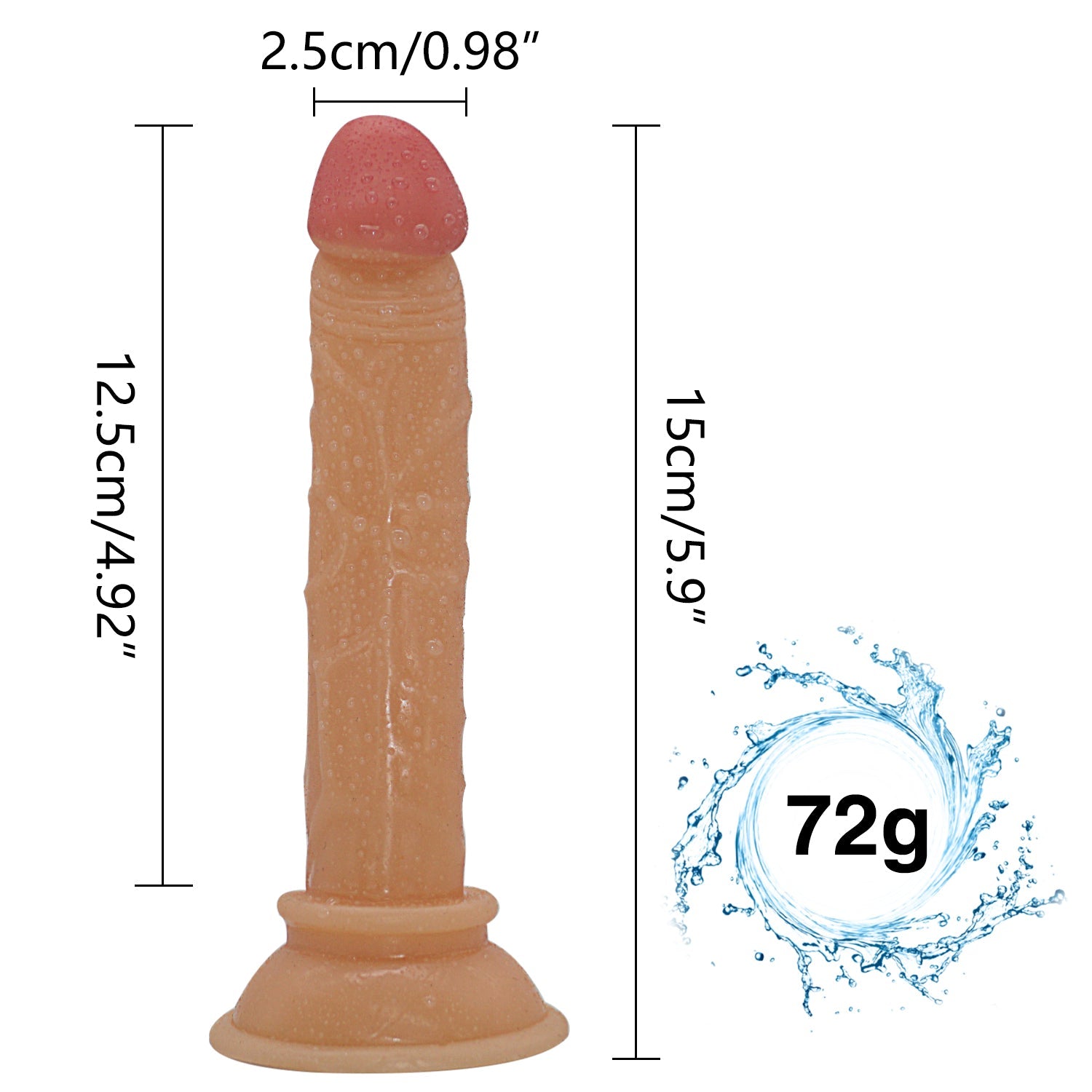 Petit Gode Ceinture Pour Débutant  Diamètre 2,5 cm