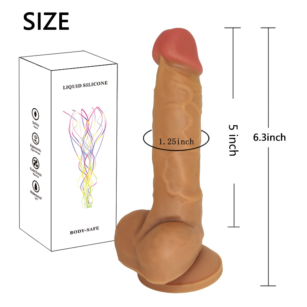 Gode Réaliste à Ventouse En Silicone Médical