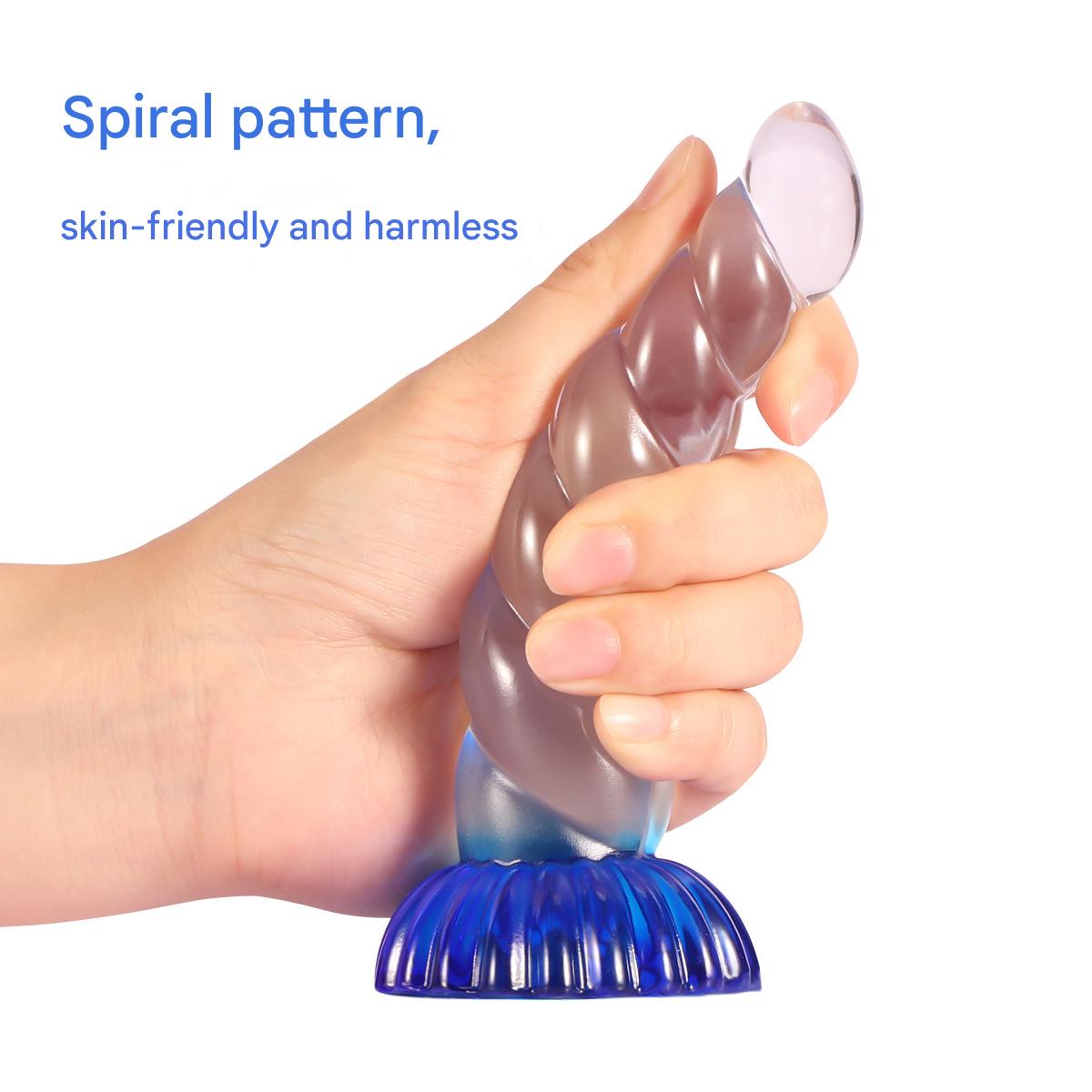 Gode Licorne Transparent Nervuré Fantaisie Jelly