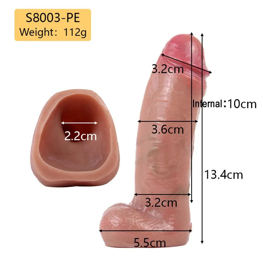 13,4 Cm Gaine Pénienne Réaliste En Silicone Pour Homme