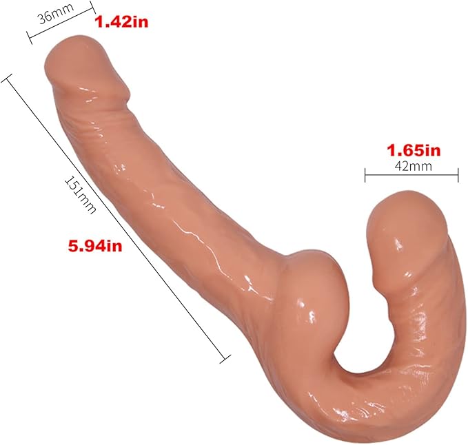 Petit Réaliste Silicone Double Gode Sans Harnais