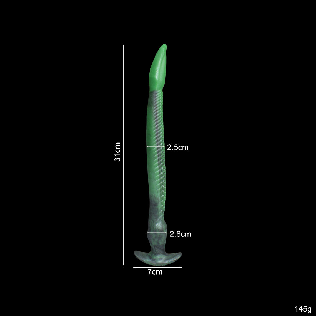 Plug Anal En Tentacule D'anguille Extra-Long Vert