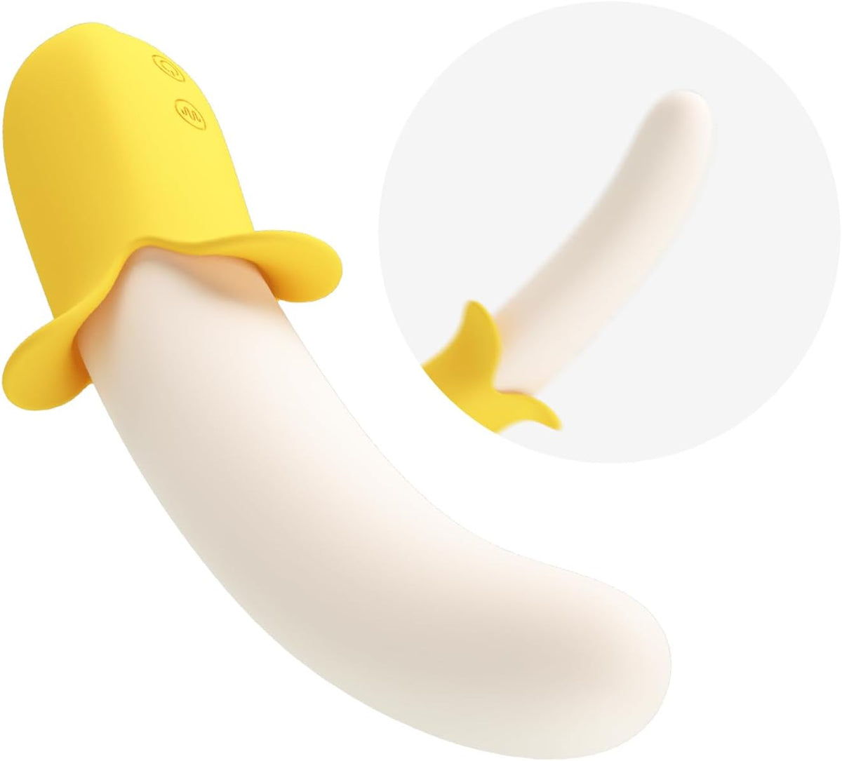 Vibromasseur Banane Point G Clitoridiens en Silicone 19,3 cm